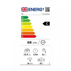 TCL Πλυντήριο Ρούχων 10kg 1400 Στροφών FF1014WA0 TCL Πλυντήριο Ρούχων 10kg 1400 Στροφών FF1014WA0
